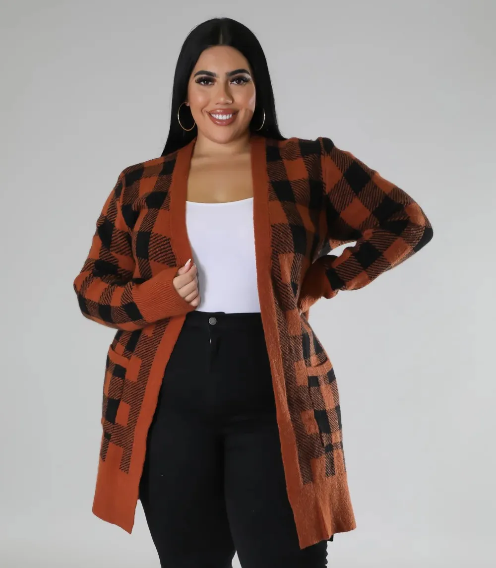 Plaid It Is Cardigan