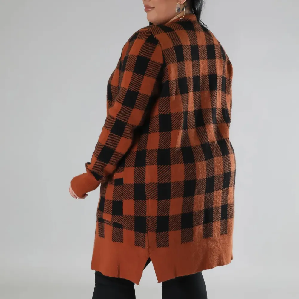 Plaid It Is Cardigan