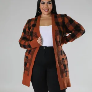 Plaid It Is Cardigan