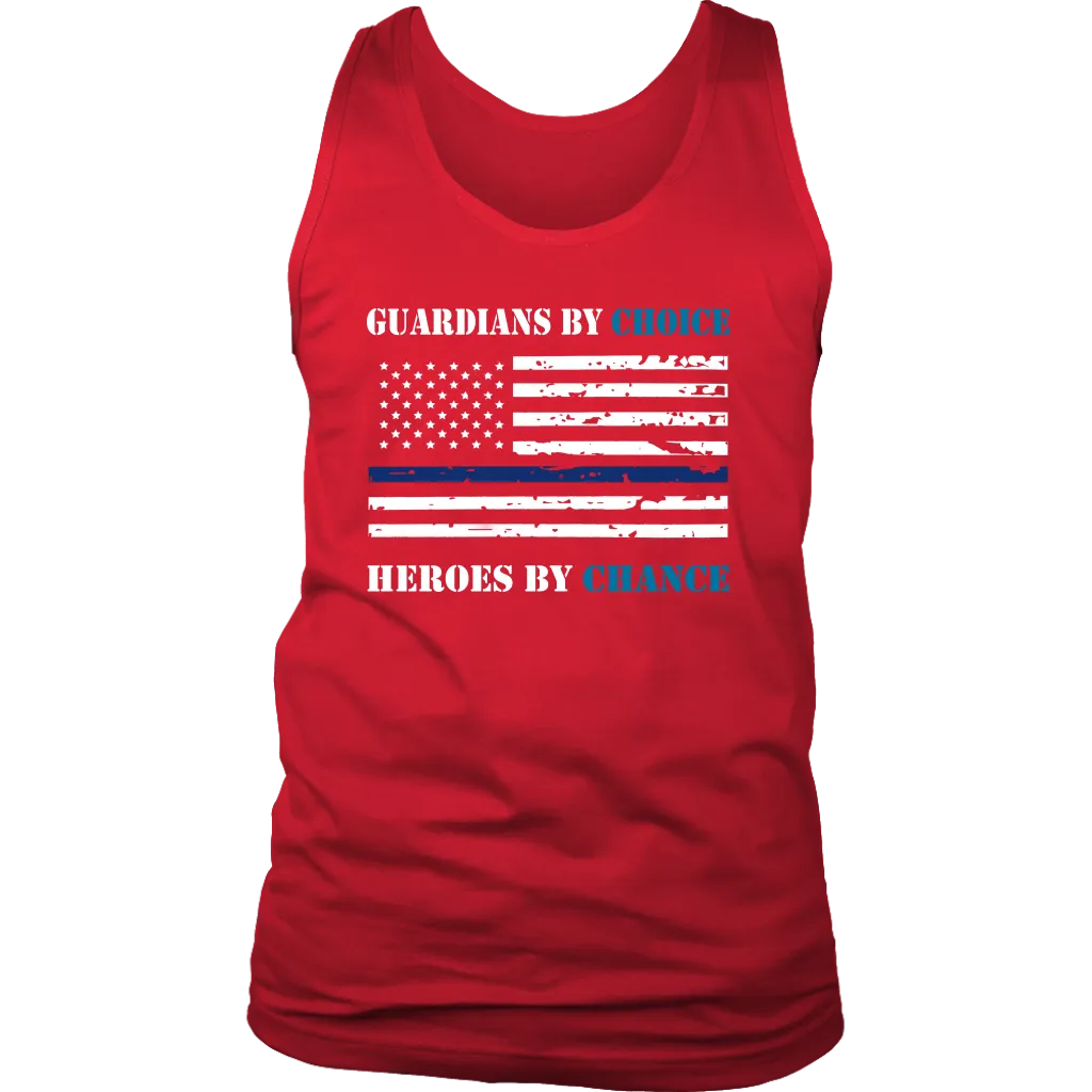 "Guardians by choice, Heroes by chance" - Tank tops