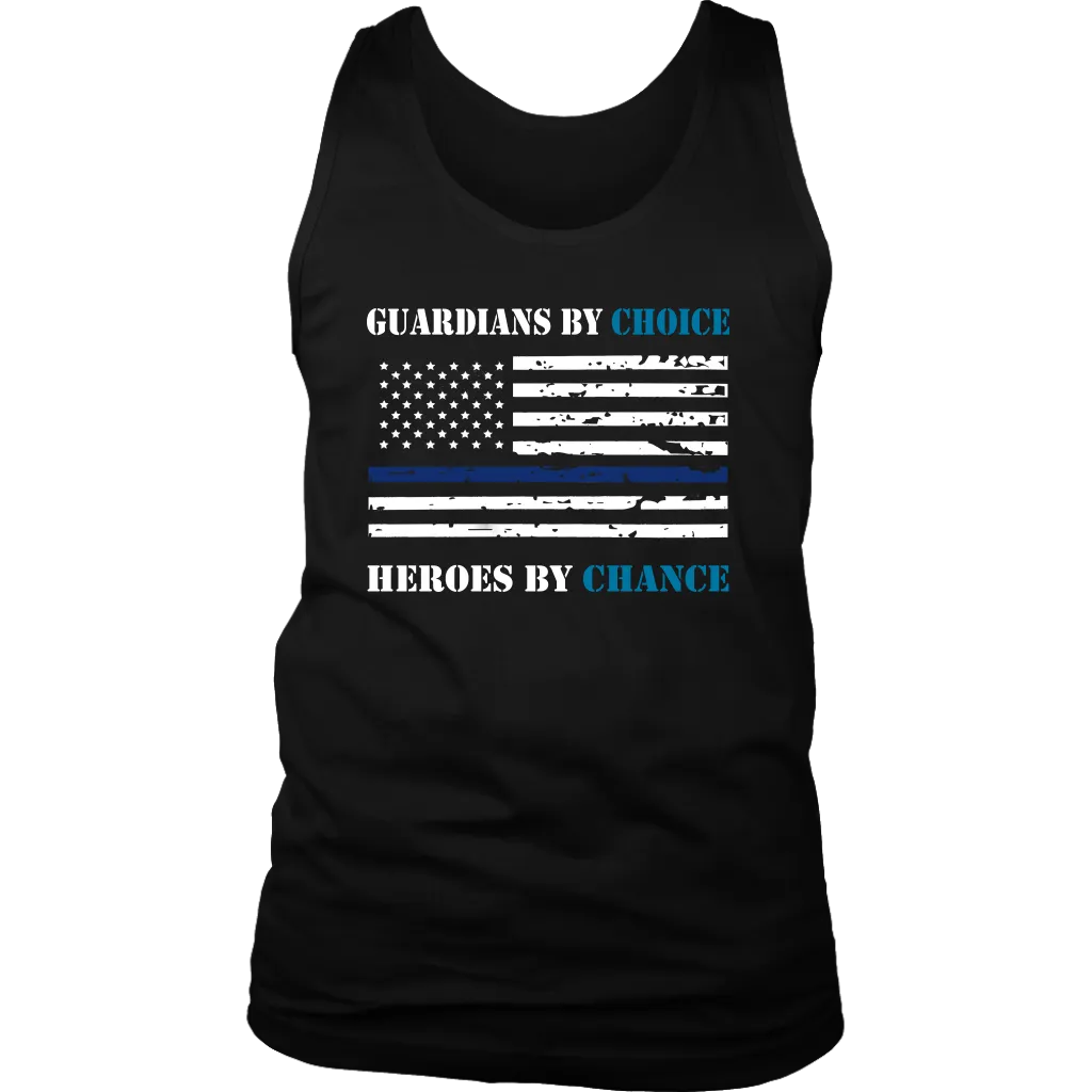 "Guardians by choice, Heroes by chance" - Tank tops