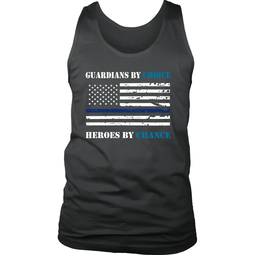 "Guardians by choice, Heroes by chance" - Tank tops