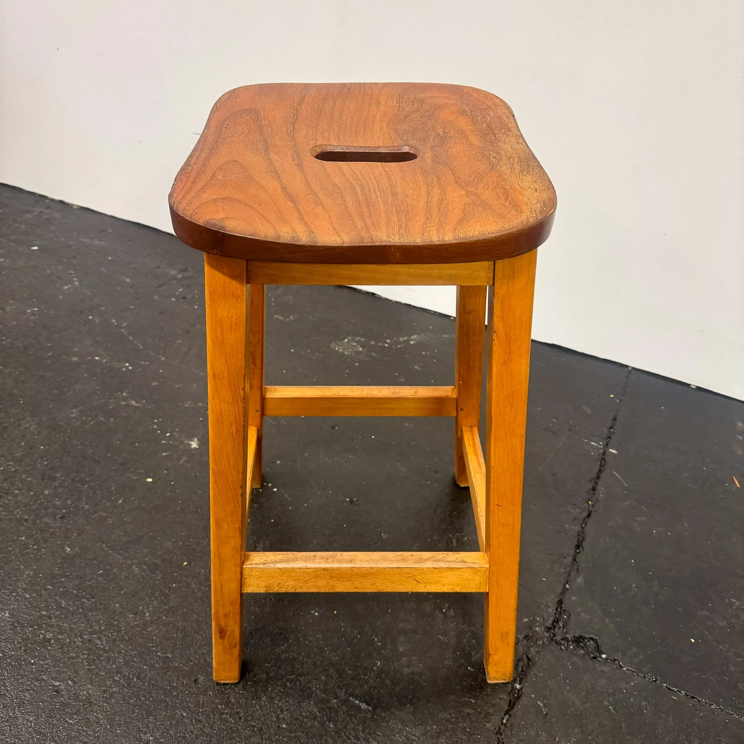Reclaimed Teak and Beech Wood Lab Stools | 39 Available