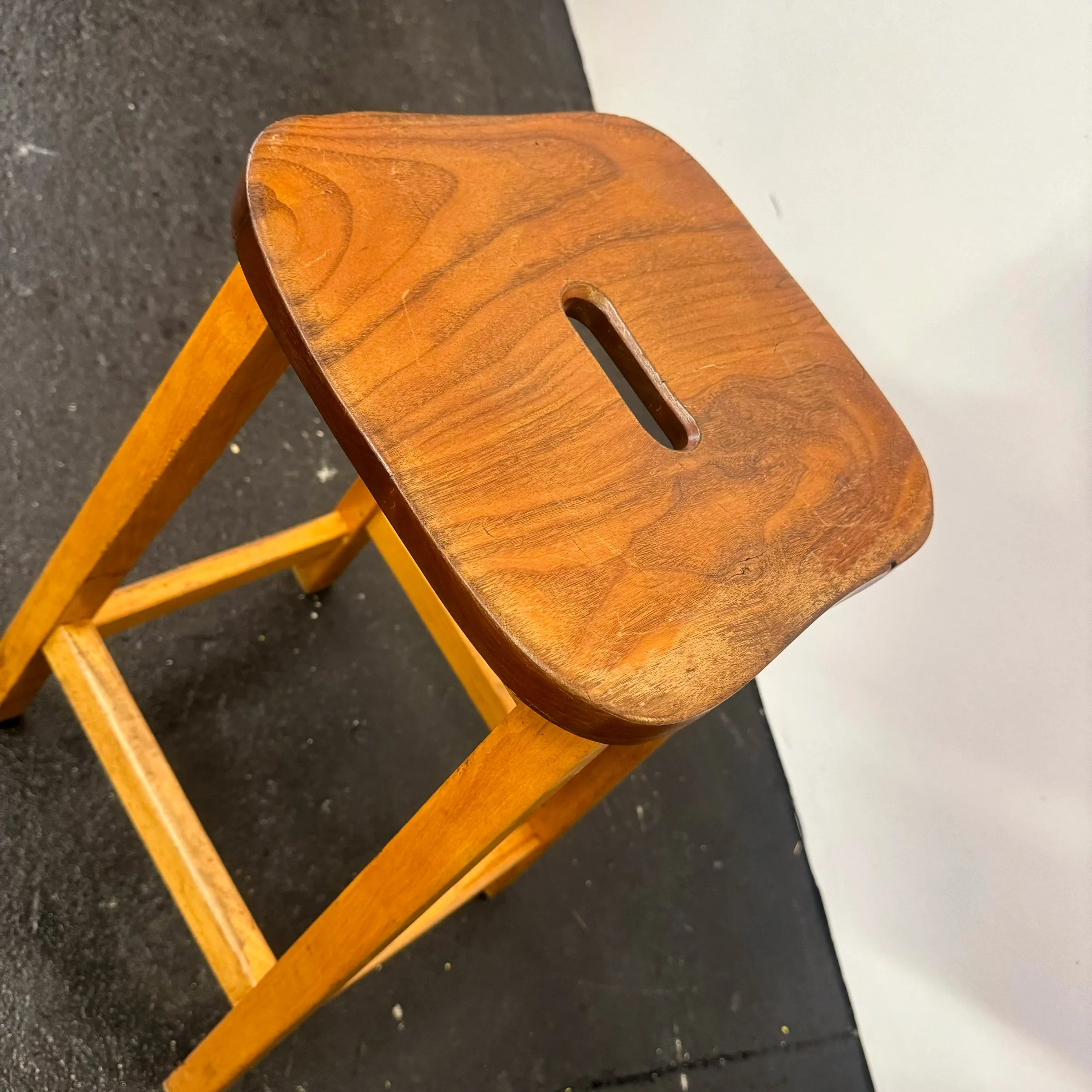 Reclaimed Teak and Beech Wood Lab Stools | 39 Available