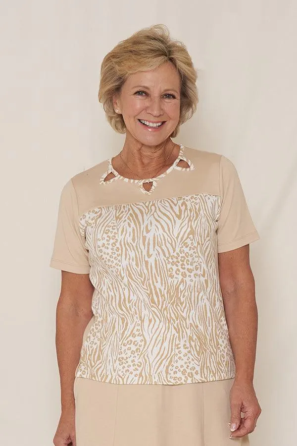 Safari Keyhole Top