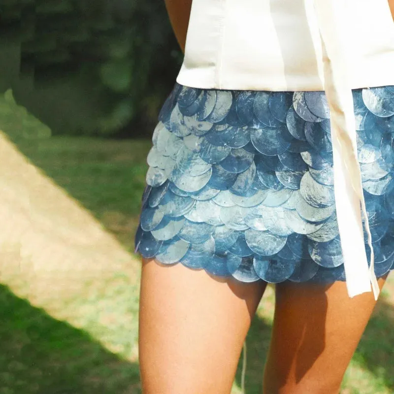 Sequin Mini Skirt  A-Line Sparkle Look