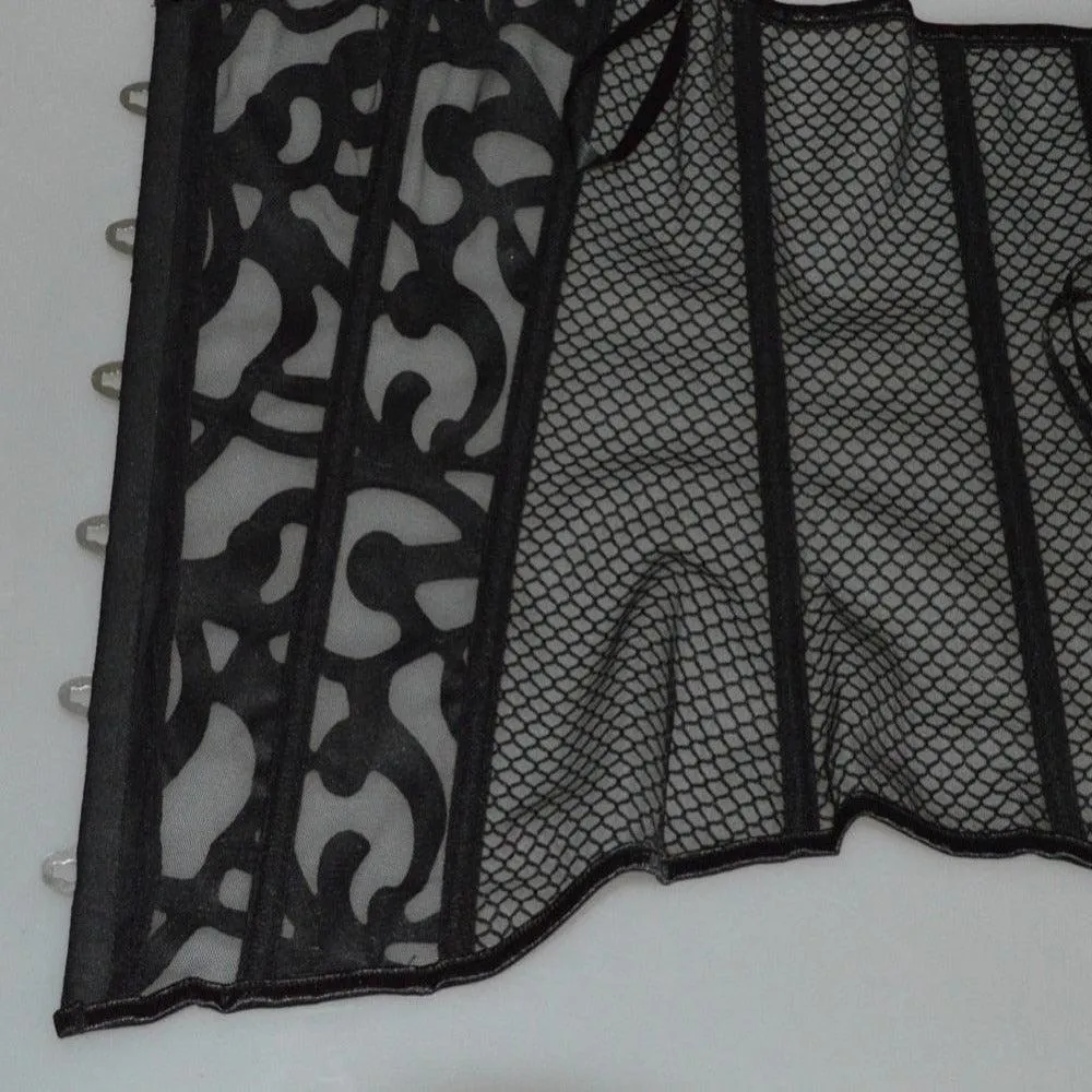 Steampunk Mesh Waist Corset  Breathable Cincher for Women