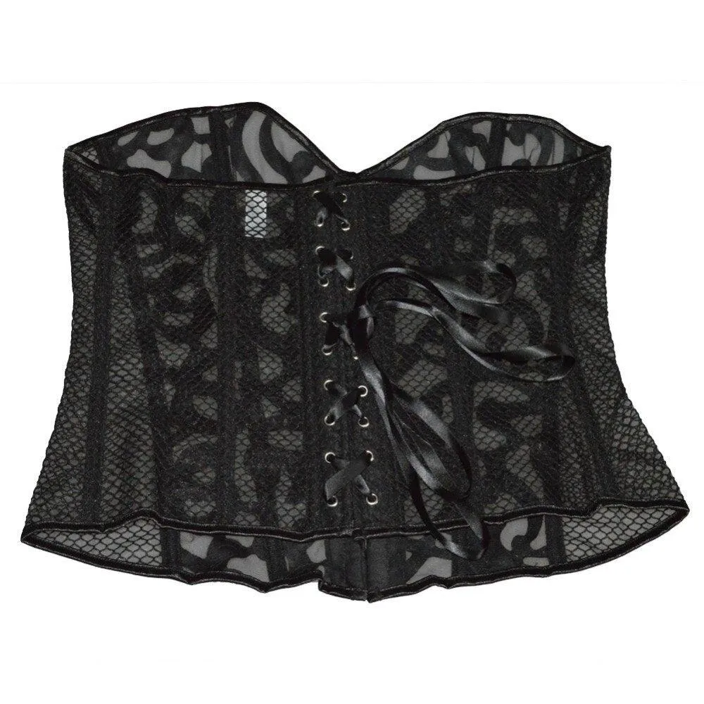 Steampunk Mesh Waist Corset  Breathable Cincher for Women