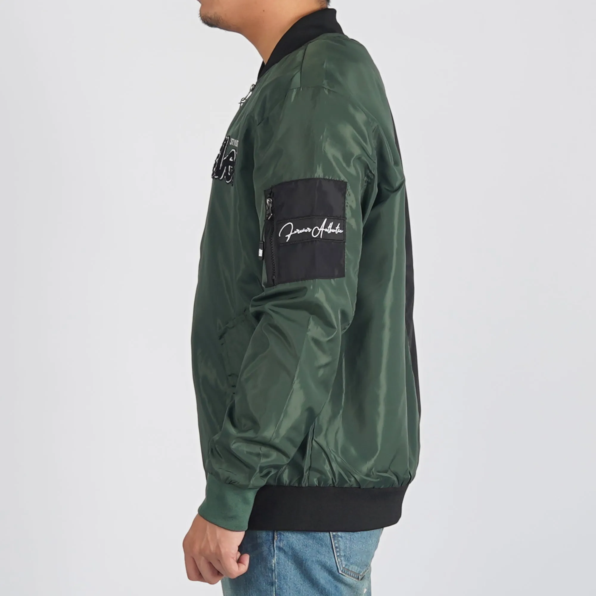 Stylistic Mr. Lee Men's Basic Bomber Jacket for Men Trendy Fashion High Quality Apparel Comfortable Casual Jacket for Men Regular Fit 130534 (Black Fatigue)