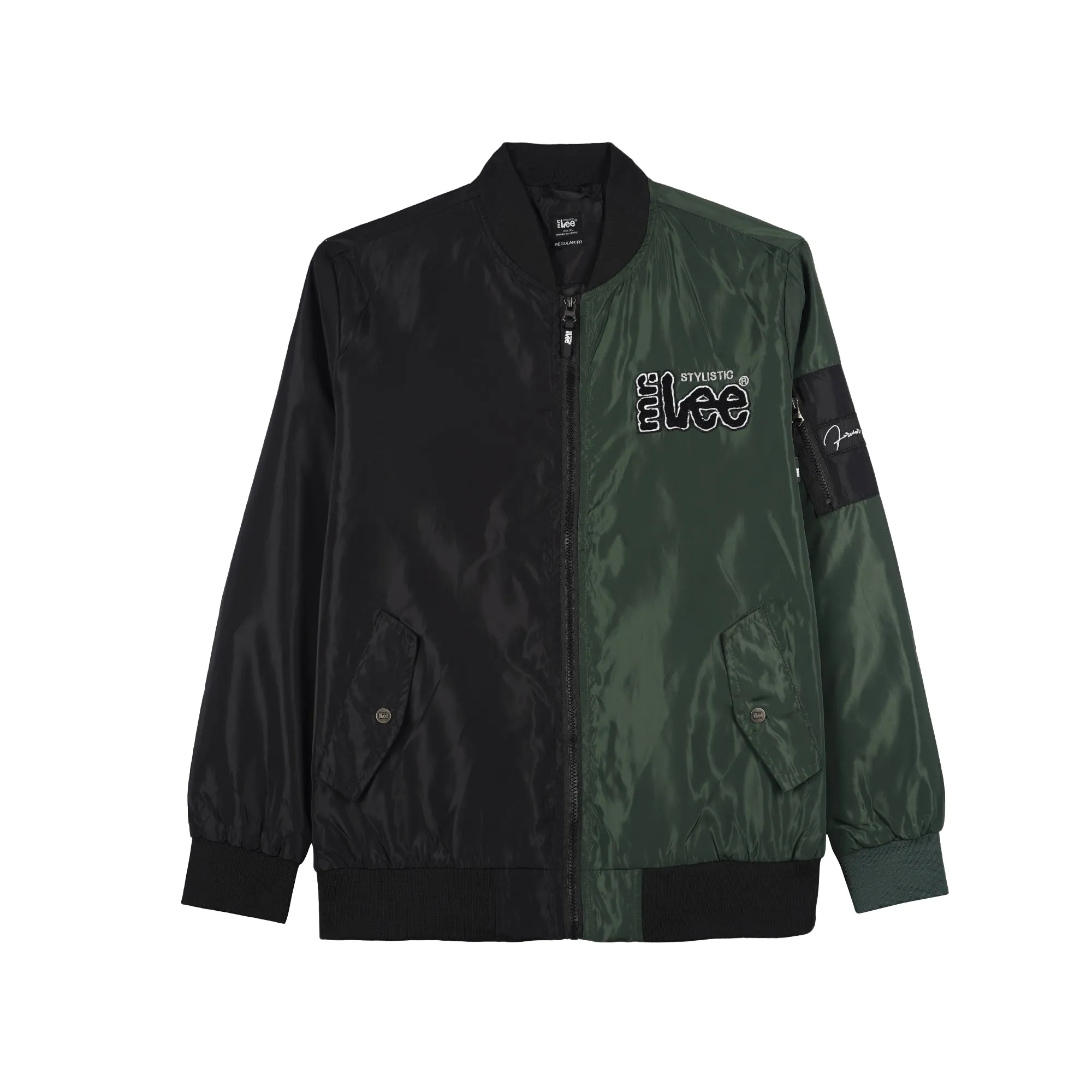 Stylistic Mr. Lee Men's Basic Bomber Jacket for Men Trendy Fashion High Quality Apparel Comfortable Casual Jacket for Men Regular Fit 130534 (Black Fatigue)