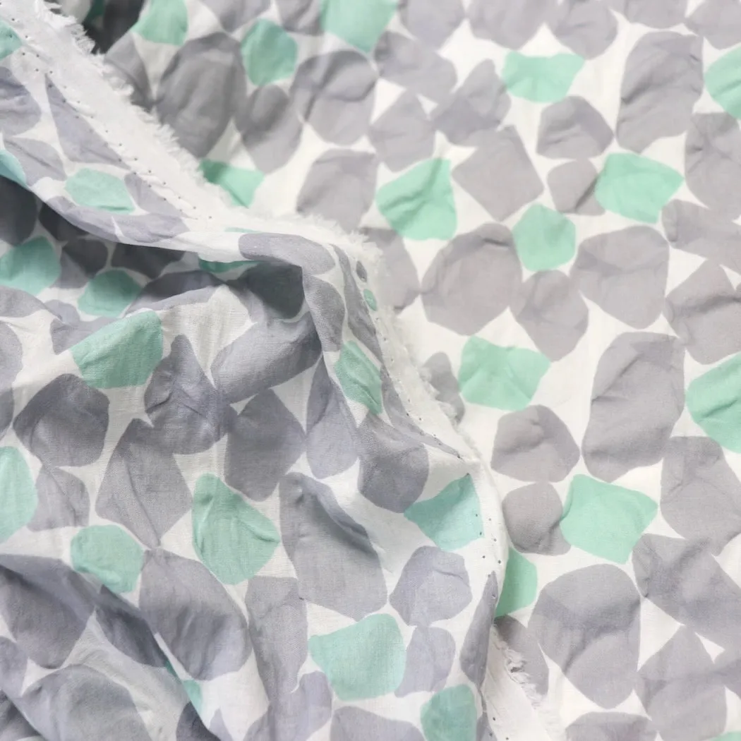 Swatch — Beach Glass Japanese Ripple Lawn — Gray