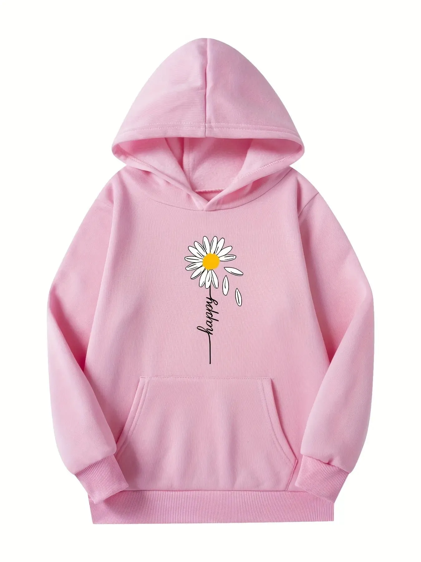 Trendy Girls ButterflyDaisy Hoodies  Perfect for FallWinter