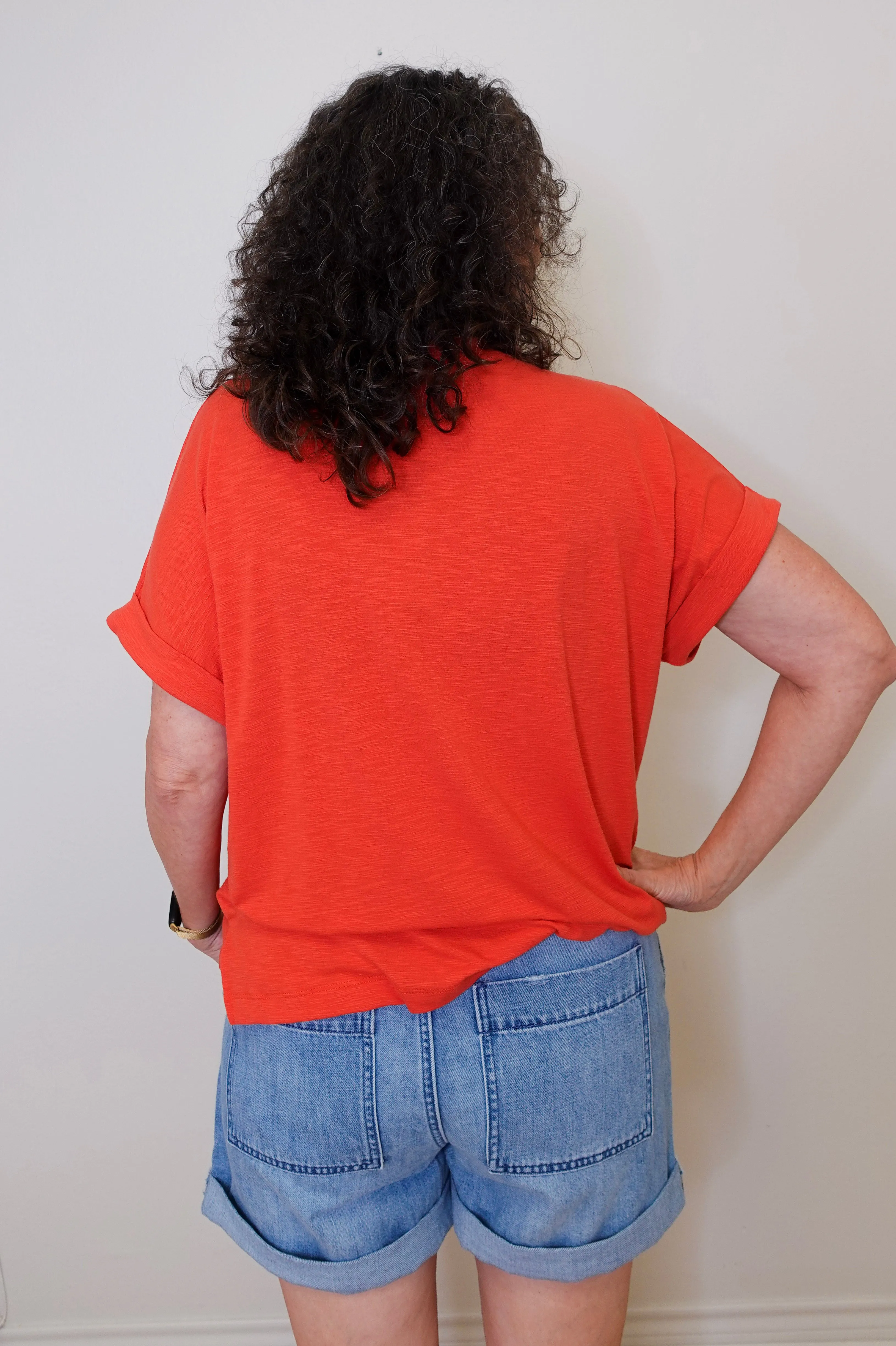 V Neck Short Sleeve Tee