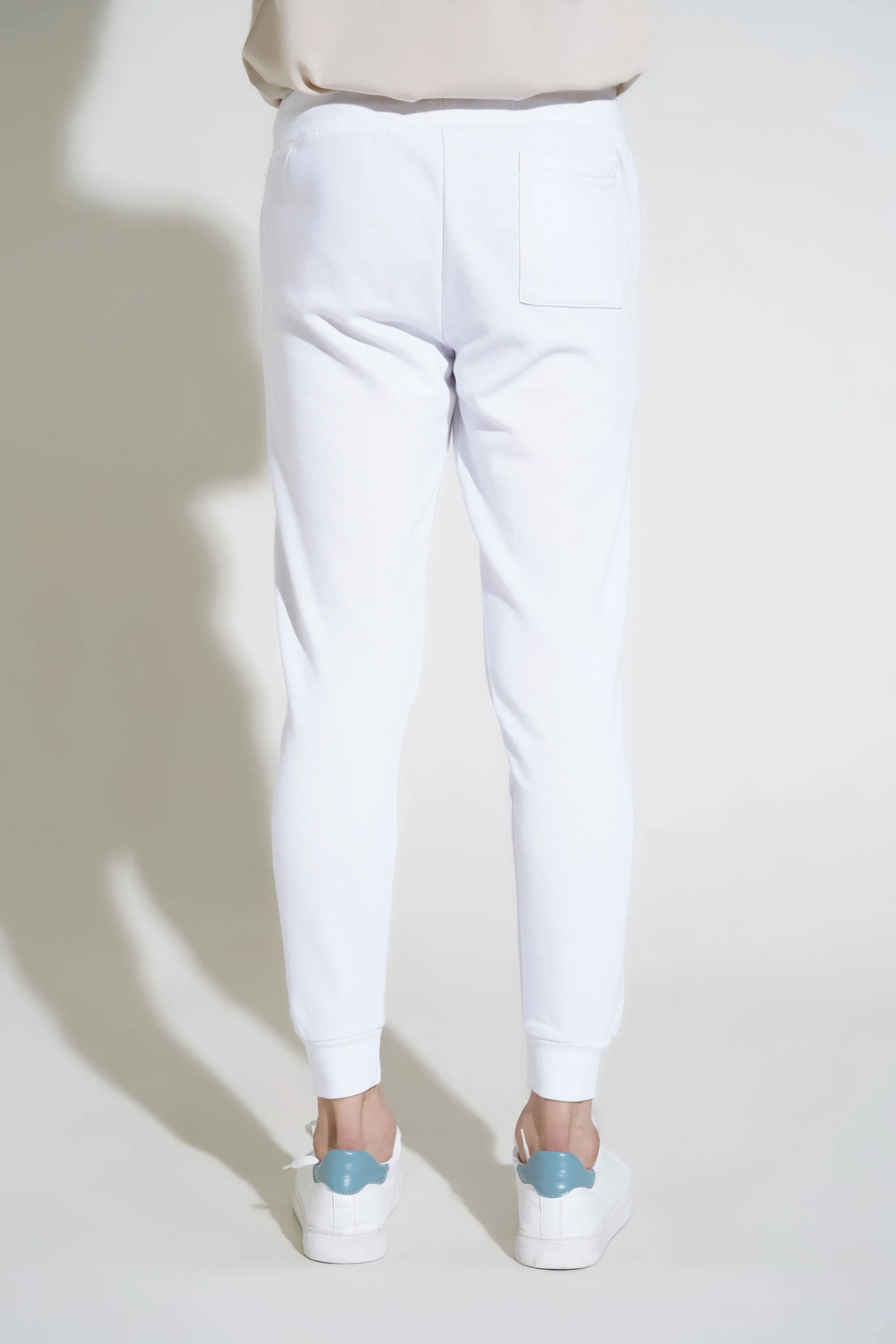 White Knit Trouser