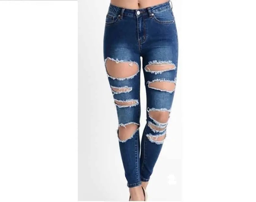 Zebra High Waist Jeans