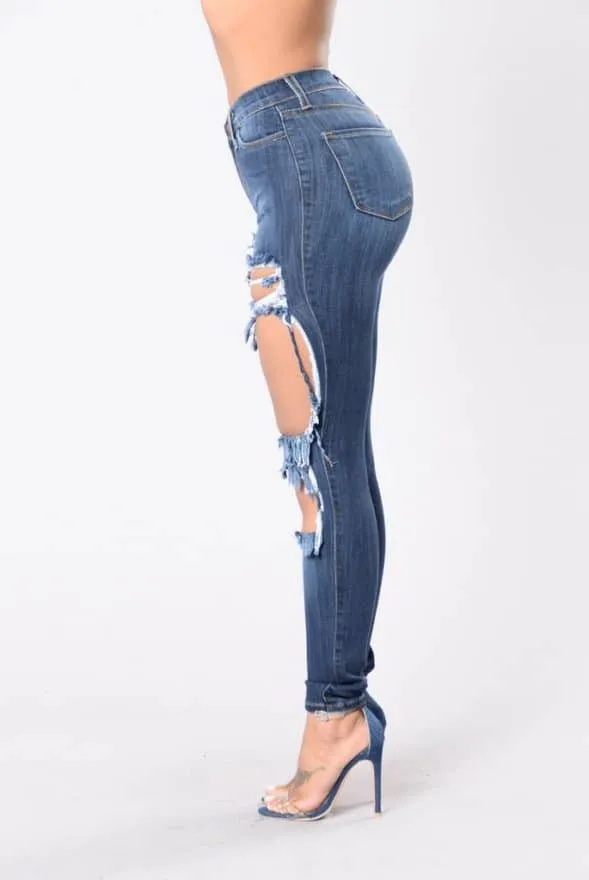 Zebra High Waist Jeans